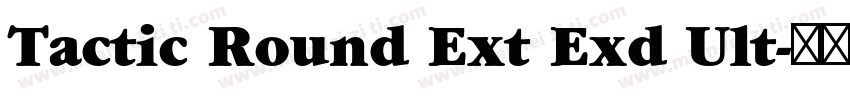 Tactic Round Ext Exd Ult字体转换